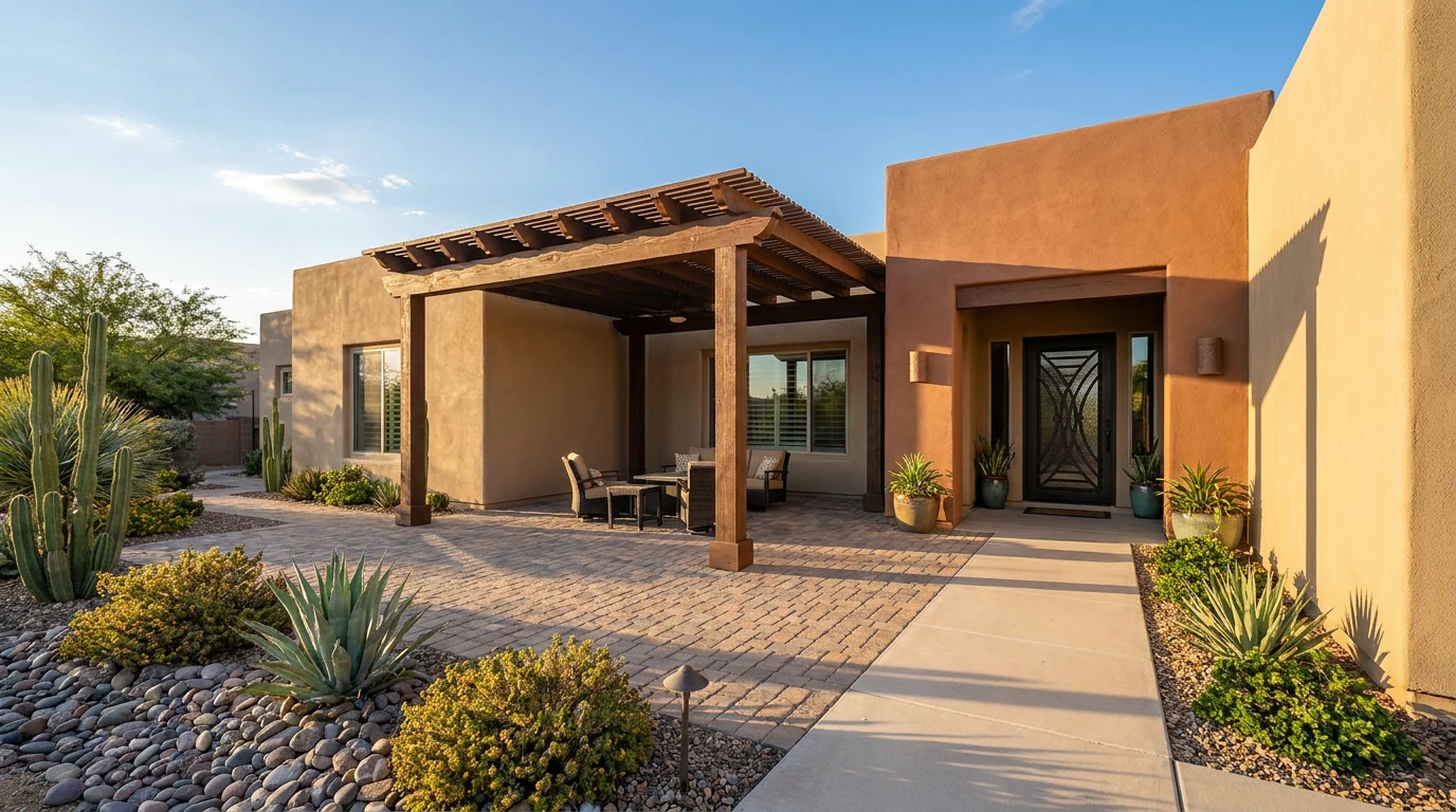 Finished patio and exterior remodel by A2Z Remodel